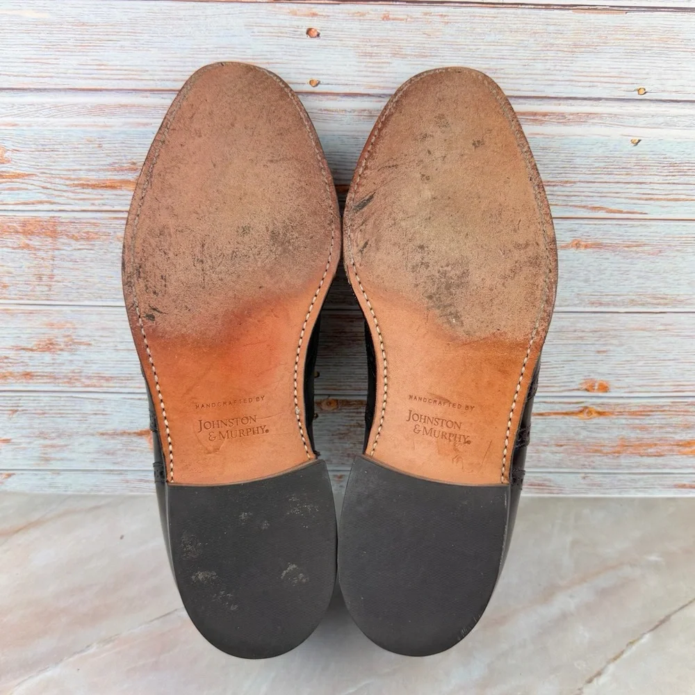 Johnston & Murphy Wingtips Mahogany Lace-up Oxford
